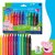 Filctoll készlet, 2,5 mm, kimosható, jumbo, STAEDTLER „Noris® junior 329", Peppa malac, 12 szín, (12 db)