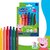 Filctoll készlet, 2,5 mm, kimosható, jumbo, STAEDTLER „Noris® junior 329", Peppa malac, 6 szín, (6 db)