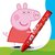 Zsírkréta, hatszögletű, jumbo, STAEDTLER „Noris® junior 224", Peppa malac, 12 szín, (12 db)