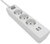 Elosztósor, 3 csatlakozóaljzat, 2xUSB-A, 2 m kábel, PHILIPS, fehér