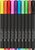 Ecsetirón készlet, FABER-CASTELL "Black Edition" 10 különböző szín, (10 db)