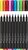 Ecsetirón készlet, FABER-CASTELL "Black Edition" 10 különböző szín, (10 db)