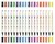 Textilfilc, 2,5-4,2 mm, kétvégű, APLI Kids "Textile", 18 különböző szín, (18 db)