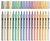 Filctoll készlet, 3,6 mm, kimosható, metálfényű, APLI Kids "Metallic", 18 különböző szín, (18 db)