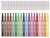 Filctoll készlet, 4,8 mm, kimosható, csillámos, APLI Kids "Glitter", 18 különböző szín, (18 db)