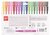 Filctoll készlet, 4,8 mm, kimosható, csillámos, APLI Kids "Glitter", 18 különböző szín, (18 db)