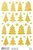 Matrica, 1 ív, 76x120 mm, AVERY ZWECKFORM, "Z-Design No.54122", karácsonyfa