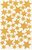 Matrica, 2 ív, 76x120 mm, AVERY ZWECKFORM, "Z-Design No.52225", arany csillagok, (2 ív)