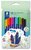 Filctoll készlet, 1 mm, STAEDTLER "Triplus 323", 10 különböző szín, (10 db)