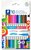Filctoll készlet, 1/3 mm, kétvégű, STAEDTLER® "3280", 20 különböző szín, (10 db)