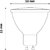 LED izzó, GU10 spot, 7W, 610lm, 3000K, AVIDE