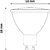 LED izzó, GU10 spot, 7W, 620lm, 4000K, AVIDE