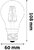 LED izzó, filament, E27, gömb, A60, 10,5W, 1521lm, 2700K, AVIDE