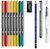 Ecsetirón készlet, kétvégű, STAEDTLER "Mixed Set 5", 8 különböző szín, (12 db)