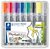 Flipchart marker vegyes készlet, 2/2-5 mm, STAEDTLER "Lumocolor® 356", 8 különböző szín, (8 db)