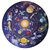 Puzzle, kör alakú, 48 darabos, APLI Kids "Circular Puzzle", csillagrendszer