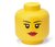 Tárolódoboz, fej, nagy, LEGO, Girl