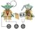 Kulcstartó, LED világítással, LEGO "Star Wars Yoda"