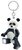 Kulcstartó, LED világítással, LEGO "Panda Guy"