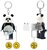 Kulcstartó, LED világítással, LEGO "Panda Guy"