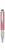 Golyóstoll, 0,24 mm, teleszkópos, rozsdamentes acél, pink tolltest, ZEBRA "Telescopic Metal Stylus", kék