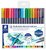Ecsetirón készlet, 0,5-0,8/1,0-6,0 mm, kétvégű, STAEDTLER "3001", 18 szín, (18 db)