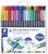Ecsetirón készlet, 0,5-0,8/1,0-6,0 mm, kétvégű, STAEDTLER "3001", 36 szín, (36 db)