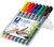 Alkoholos marker készlet, OHP, 1 mm, STAEDTLER "Lumocolor® 317 M", 8 különböző szín, (8 db)