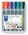 Flipchart marker készlet, 2 mm, kúpos, STAEDTLER "Lumocolor 356", 6 különböző szín, (6 db)