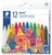 Zsírkréta, STAEDTLER "Noris 220", 12 különböző szín, (12 db)