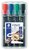 Alkoholos marker készlet, 2 mm, kúpos, STAEDTLER "Lumocolor® 352", 4 különböző szín, (4 db)