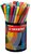 Filctoll készlet, hengeres fém doboz, 1 mm, STABILO "Pen 68 ARTY", 45 különböző szín, (45 db)