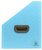 Harmonika iratpapucs, 265x325 mm, PP, 12 rekeszes, EXACOMPTA "Pop'NCo", ciánkék