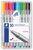 Tűfilc készlet, 0,3 mm, STAEDTLER "Triplus 334", 10 különböző szín, (10 db)