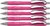 Golyóstoll, 0,7 mm, nyomógombos, SCHNEIDER "Slider Rave XB", magenta