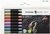 Metálfényű filctoll készlet, 1-2 mm, SCHNEIDER "Paint-It 020", 8 különböző szín, (8 db)
