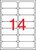 Etikett, 99,1x38,1 mm, poliészter, időjárásálló, kerekített sarkú, fehér, APLI, 280 etikett/csomag, (20 lap)