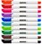 Tábla- és flipchart marker készlet, 1-3 mm kúpos, KORES "K-Marker W1", 10 különböző szín, (10 db)