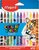 Filctoll készlet, 2,8 mm, kimosható, MAPED "Color'Peps Animals", 12 különböző szín, (12 db)