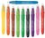Zsírkréta, kitekerhető, MAPED "Color'Peps GEL", 10 különböző szín, (10 db)