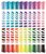 Filctoll készlet, kimosható, MAPED "Color'Peps Duo", 20 különböző szín, (10 db)
