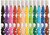 Filctoll készlet, 1-5 mm, kimosható, vastag, MAPED "Color'Peps Jumbo", 12 különböző szín, (12 db)