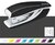 Tűzőgép, mini, No. 10, 10 lap, fém, LEITZ"Nexxt Wow", fekete
