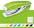 Tűzőgép, mini, No. 10, 10 lap, fém, LEITZ"Nexxt Wow", zöld