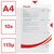 Genotherm, "L", A4, 105 mikron, narancsos felület, ESSELTE "Standard", (10 db)