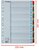 Regiszter, karton, A4, 1-31, ESSELTE "Mylar"