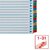 Regiszter, karton, A4, 1-31, ESSELTE "Mylar"