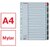 Regiszter, karton, A4, 1-31, ESSELTE "Mylar"