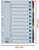 Regiszter, karton, A4, 1-12, ESSELTE "Mylar"