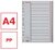 Regiszter, műanyag, A4, 1-31, ESSELTE, szürke